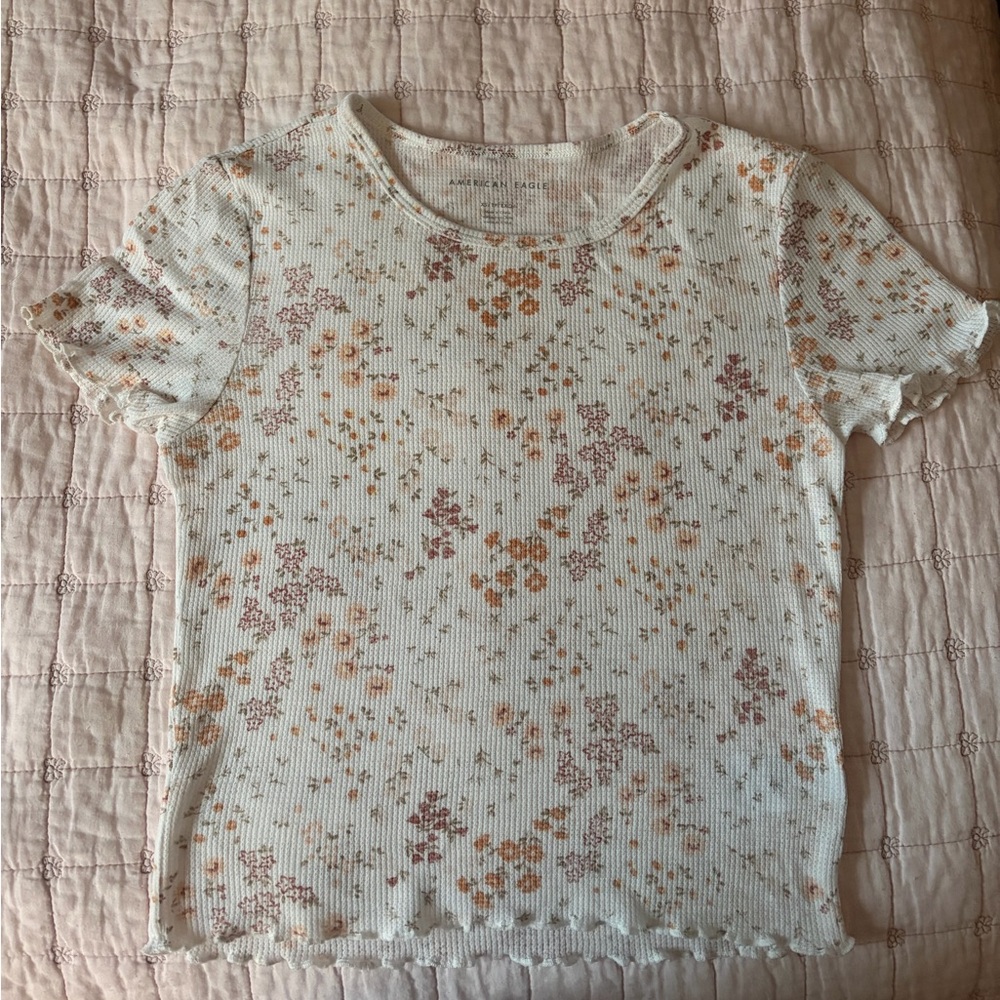 American Eagle Women’s Cropped Baby Tee
